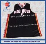 BLACK AND WHITE REVERSIBLE BASKETBALL UNIFORM