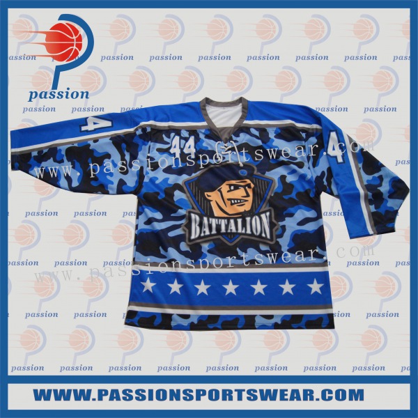 Camo Design Ice Hockey Jerseys