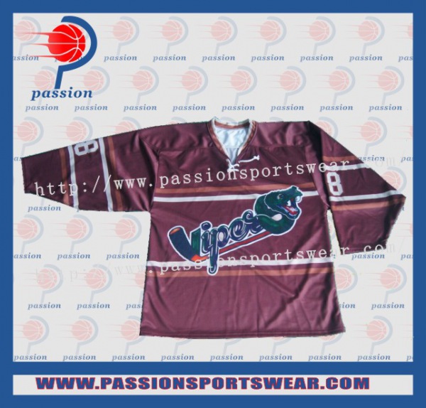 Maroon Hockey Jerseys