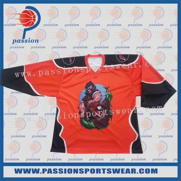Orange Hockey Jerseys