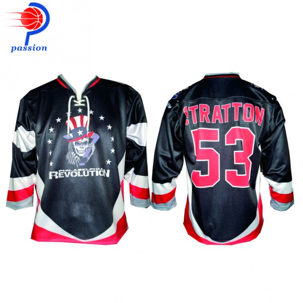 Black Ice Hockey Team Jerseys