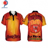 Angry Bear Orange Polo shirts