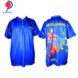 Blue Australia Rabbit Flag Polo Shirts