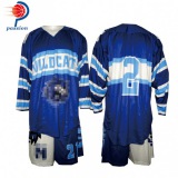 Navy Blue Box Lacrosse Jersey With Short