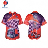 F1 Red Racing Polo Shirts Crew Pit Shirts