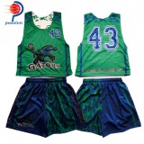 Alligator White Green Reversible Pinnies 