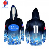 Blue Black White Camo Hoodies