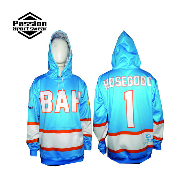 High Quality Non-Pilling Ice Hockey Hoodies With Custom Team Logo