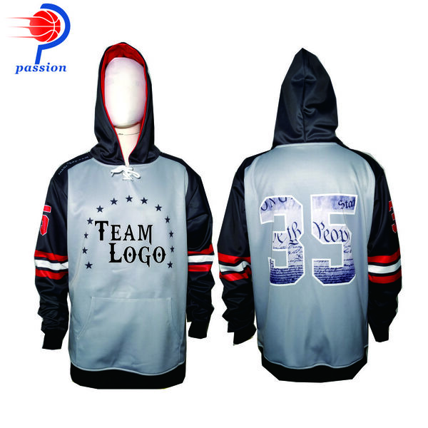 Custom Sublimated Men's Hoodies for Hockey Team