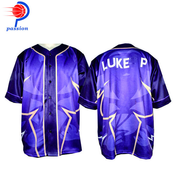 Video Gaming Baseball Style Esport Jerseys with Custom Team Designs Dye Sublimated Printing