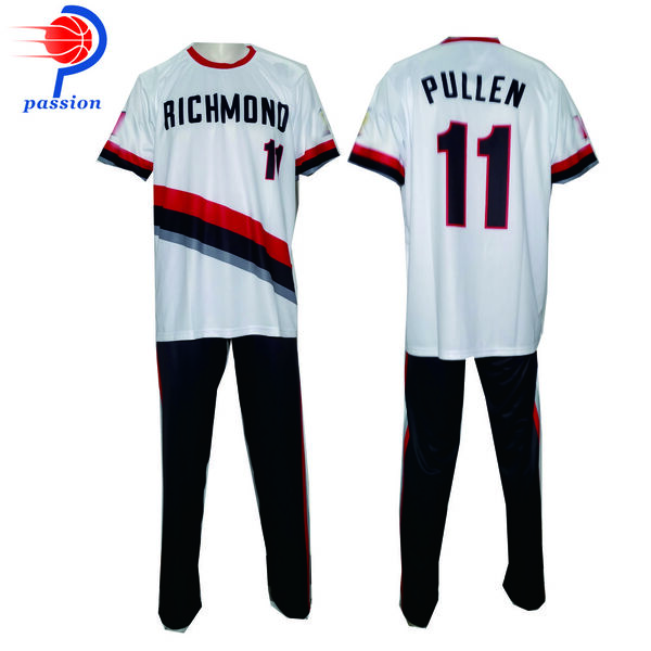 Custom Made Sublimated Baseball Uniform Team Set Jersey and Pants 