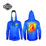 Fully Dye Sublimation Printed Blue BMX cycling Hoodies 