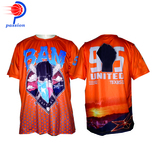 Crew Neck Orange Cool Design Softball Jerseys Shirts with Sublimated Printing 