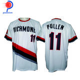 White Richmond Sublimated Adult Softball Team Jerseys With Individual Names Numbers