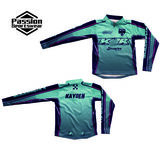 Kids Teal Custom Bike Shirts