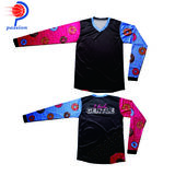 V Neck Custom Cool Design Sublimated BMX Jerseys