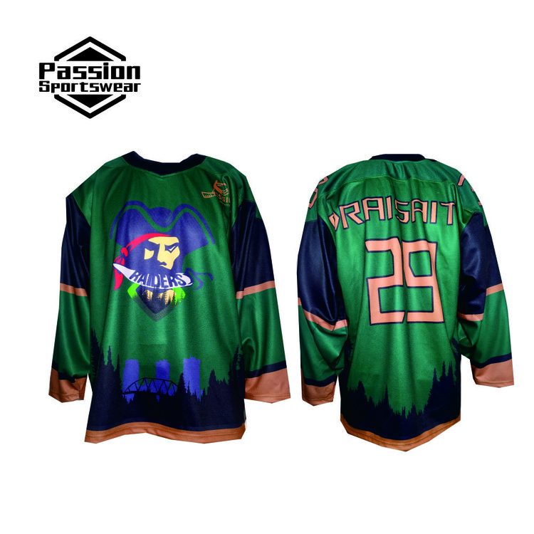 Forest Green Vegas Gold Raiders Hockey Jerseys