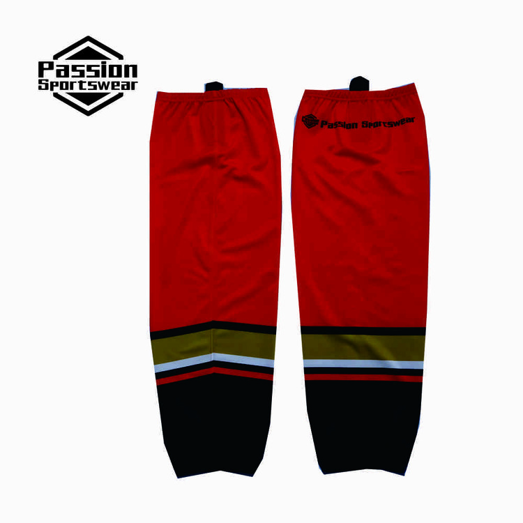 Orange Black Hockey Socks